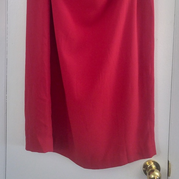 GEORGE Woman A Line Red Skirt Back Slit Lined - Picture 2 of 5